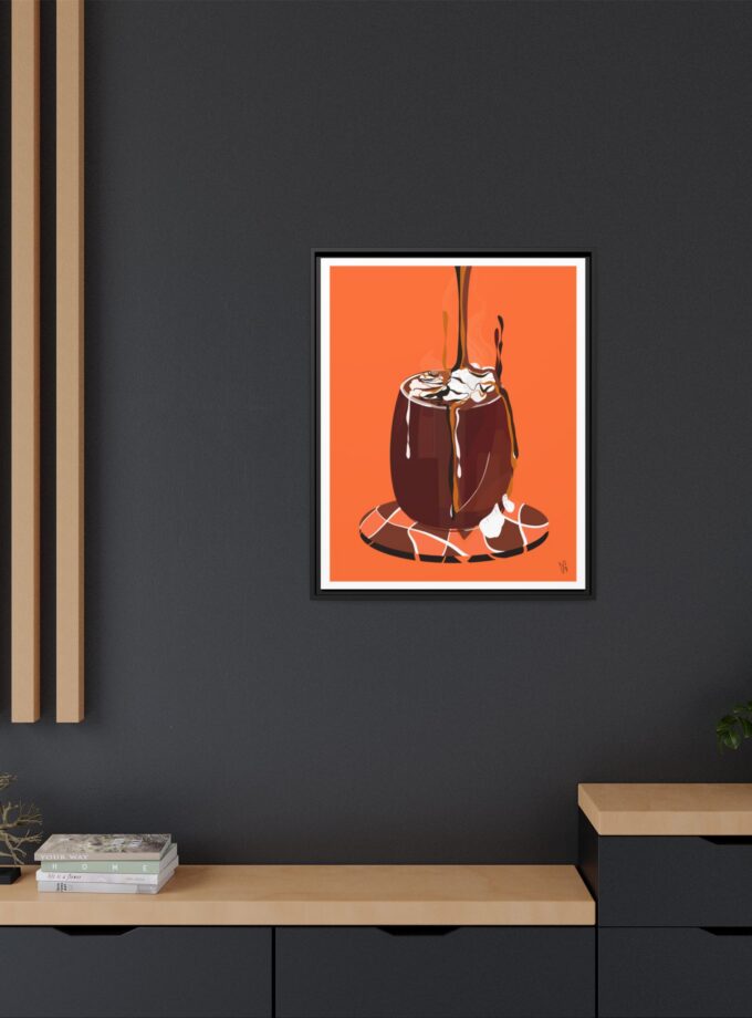 Hot Chocolate Canvas, Framed