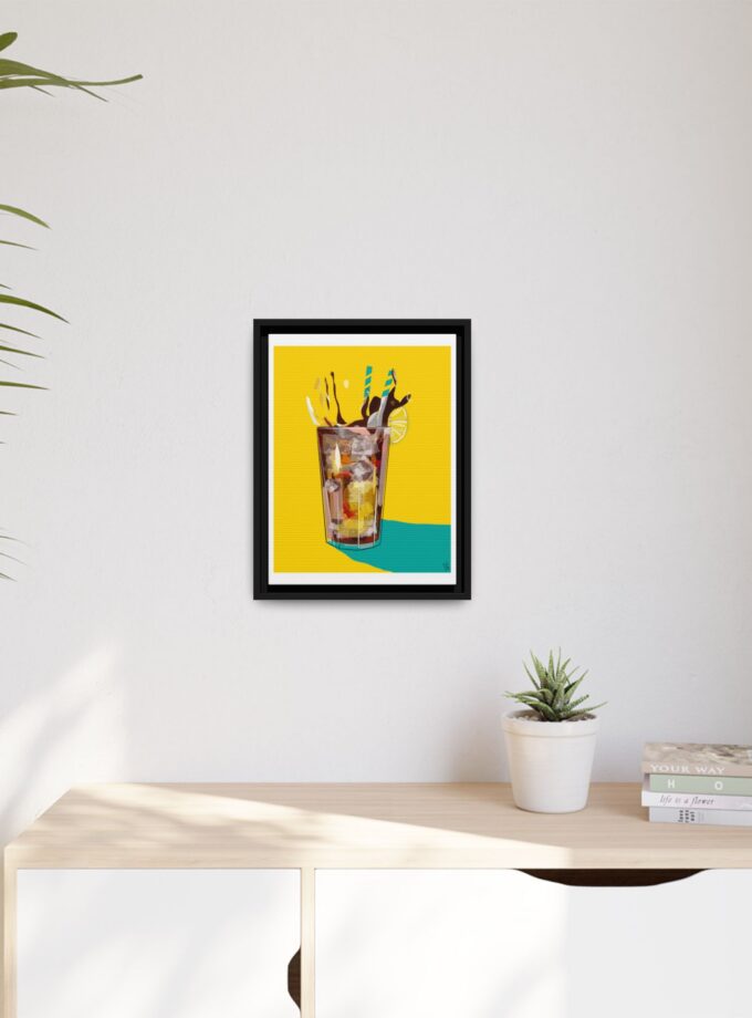 Splash Canvas, Framed