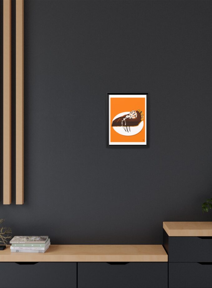 Chocolate Pie Canvas, Framed