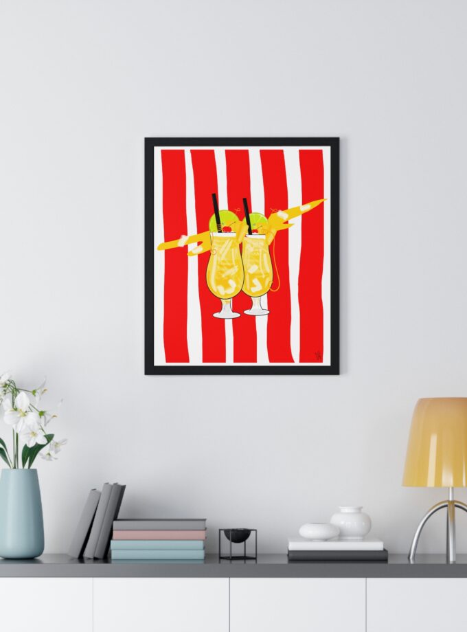 Pina Colada Poster, Framed