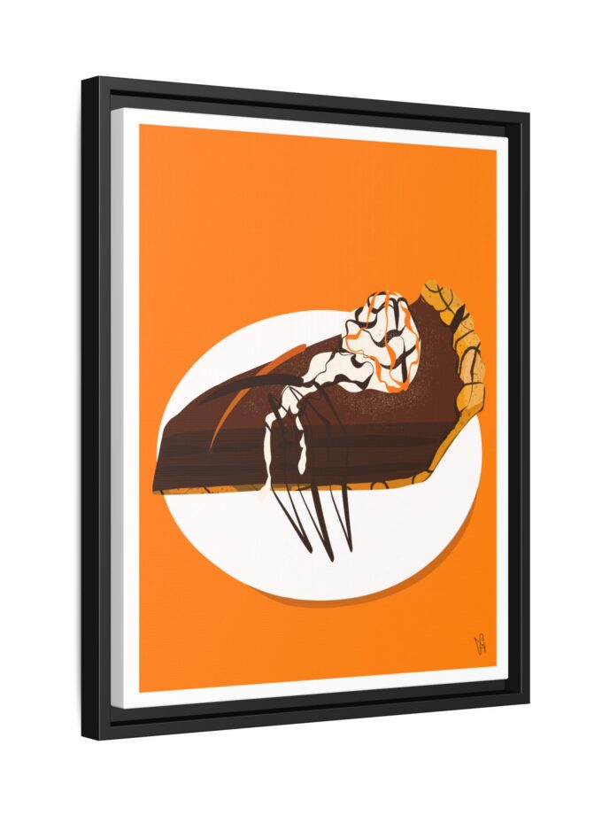 Chocolate Pie Canvas, Framed