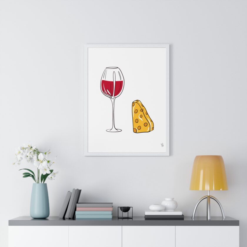 Girl Dinner Poster, Framed - Image 11
