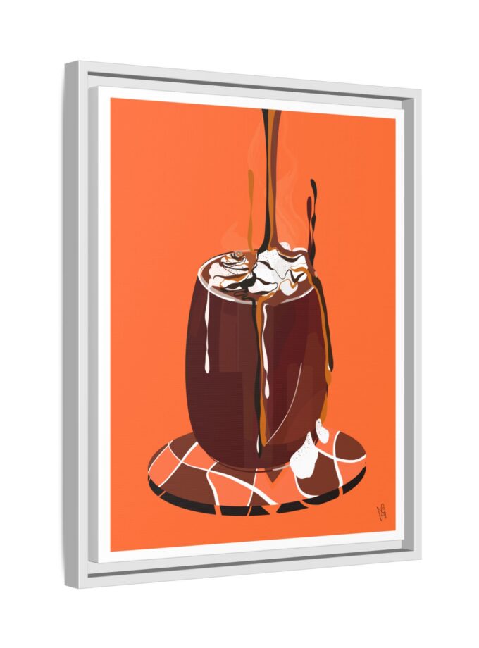 Hot Chocolate Canvas, Framed