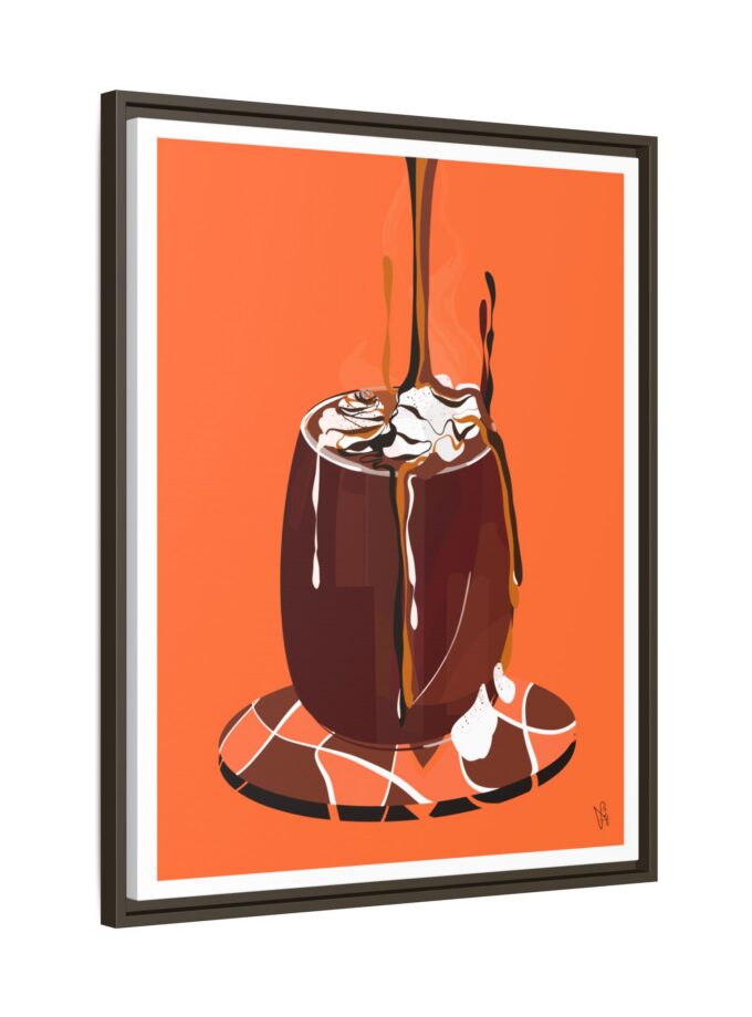 Hot Chocolate Canvas, Framed