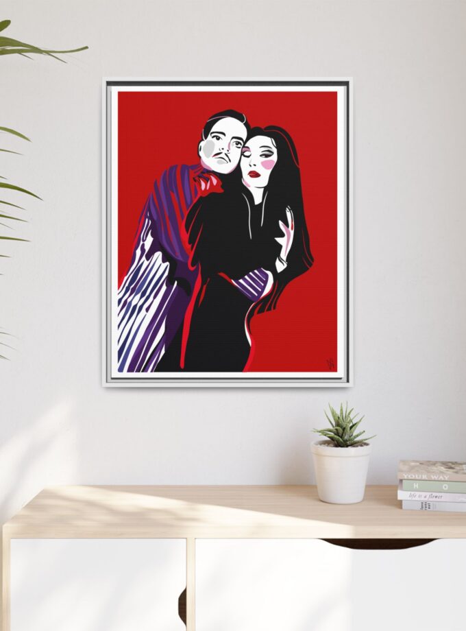 90' Bloody Halloween Canvas, Framed