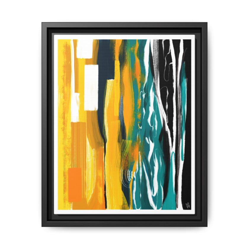 Midnight Swim Canvas, Framed