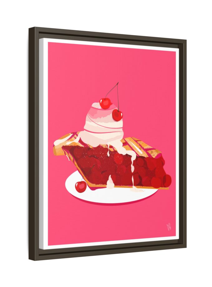 Cherry Pie Canvas, Framed