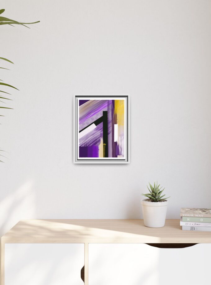 Lilac Canvas, Framed