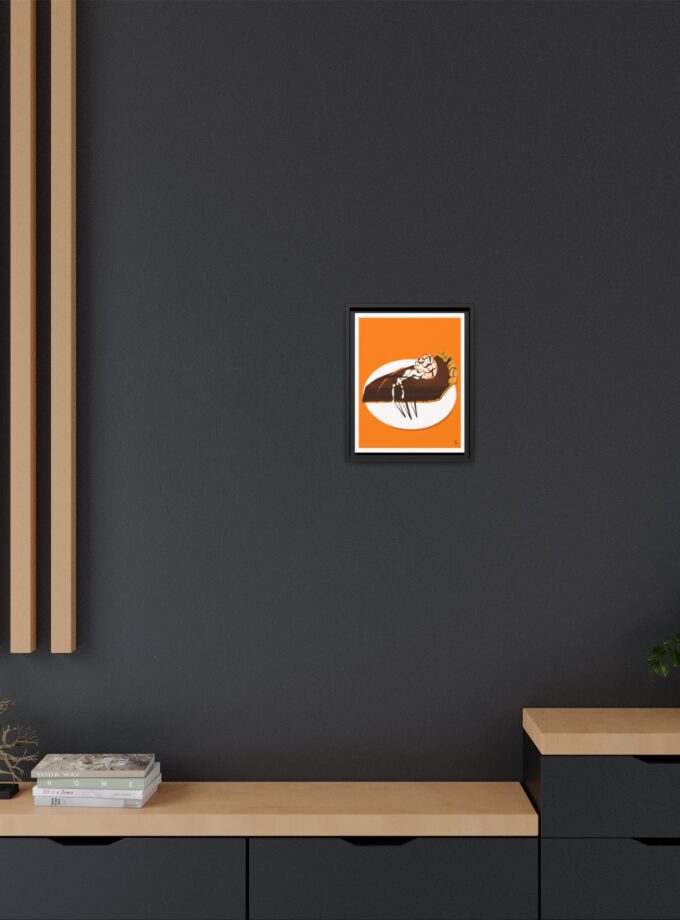 Chocolate Pie Canvas, Framed