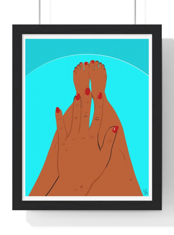 Pool Polish Poster, Framed