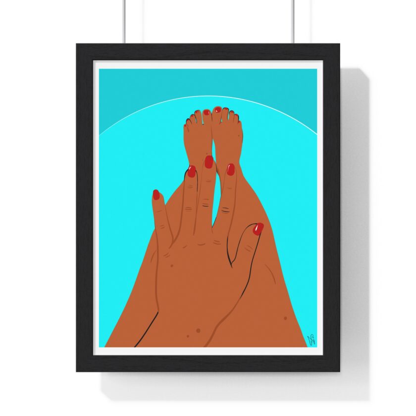 Pool Polish Poster, Framed