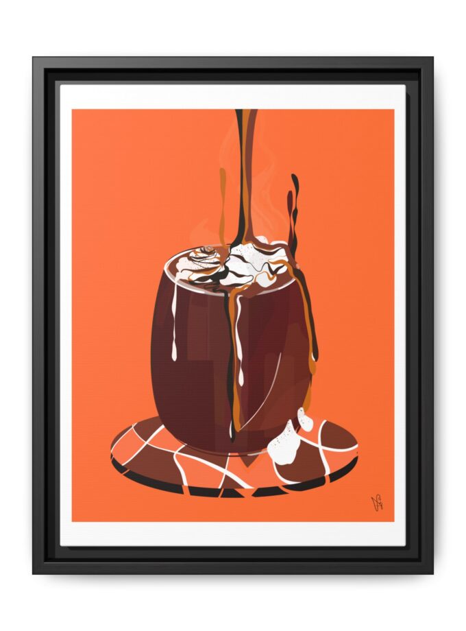 Hot Chocolate Canvas, Framed