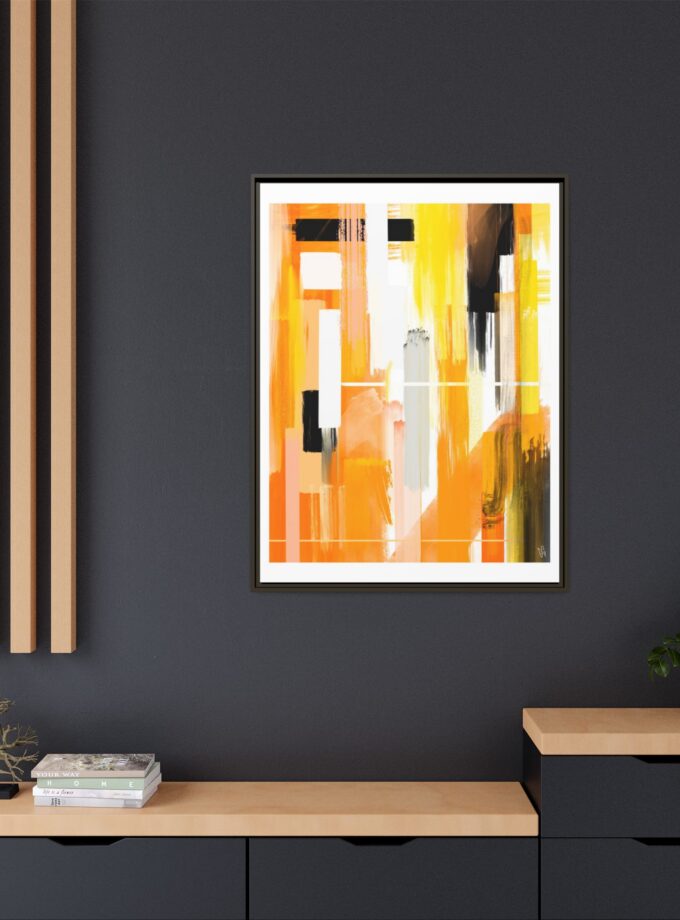 Liquid Gold Canvas, Framed