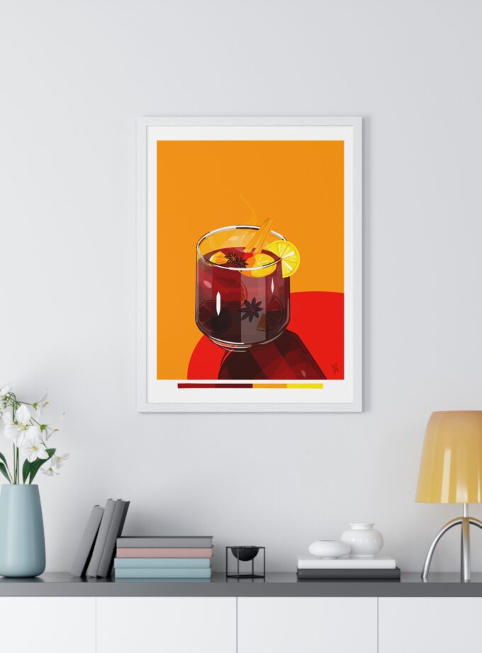 Mulled Wine Poster, Framed