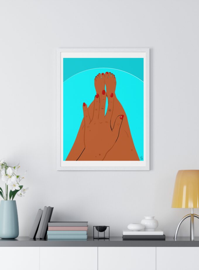Pool Polish Poster, Framed