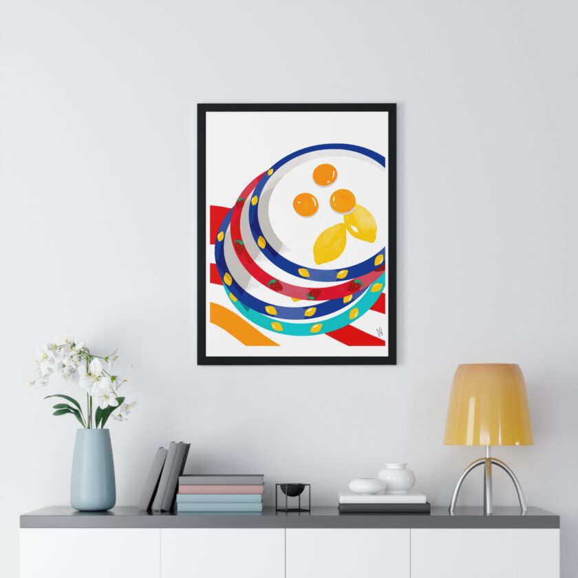 Three Yolks Poster, Framed - Image 8