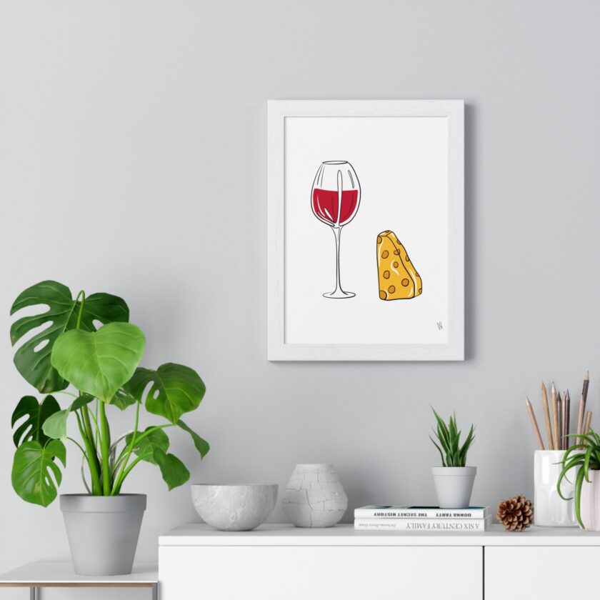 Girl Dinner Poster, Framed - Image 17