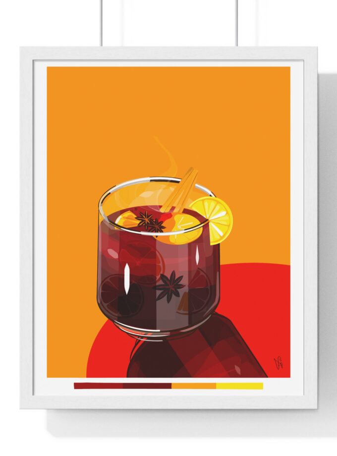 Mulled Wine Poster, Framed
