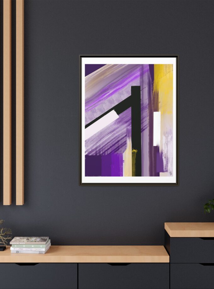 Lilac Canvas, Framed