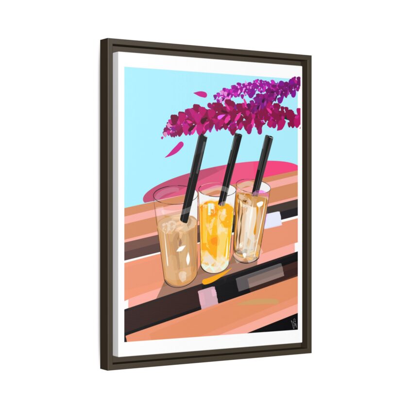 Under The Bugenvilija Canvas, Framed - Image 46