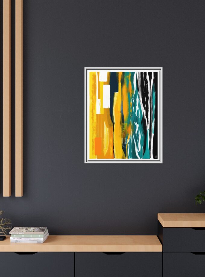 Midnight Swim Canvas, Framed
