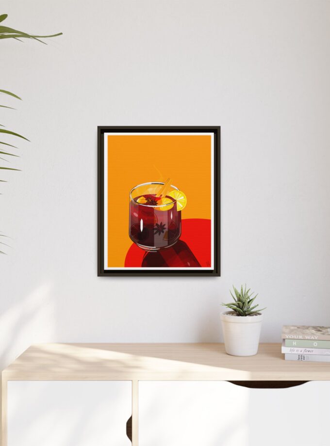 Mulled Wine Canvas, Framed