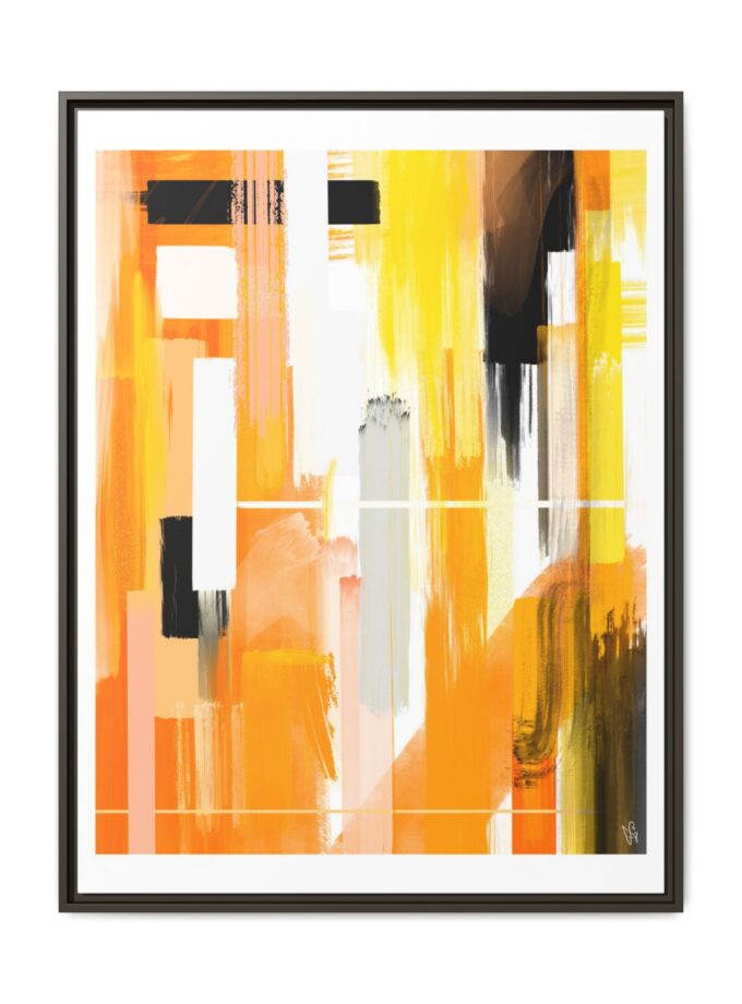 Liquid Gold Canvas, Framed