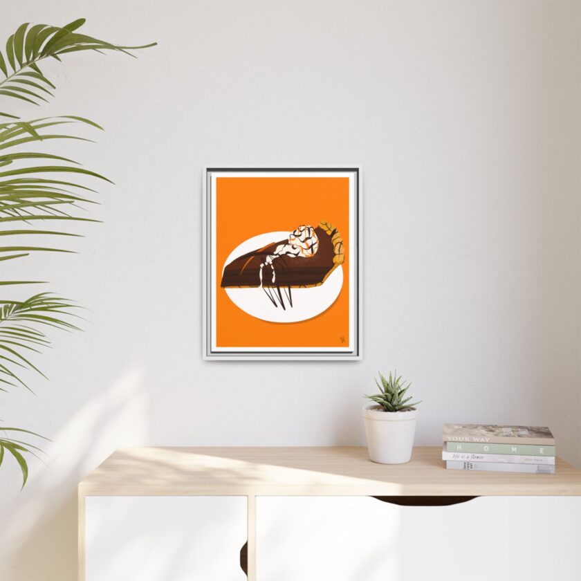 Chocolate Pie Canvas, Framed - Image 43