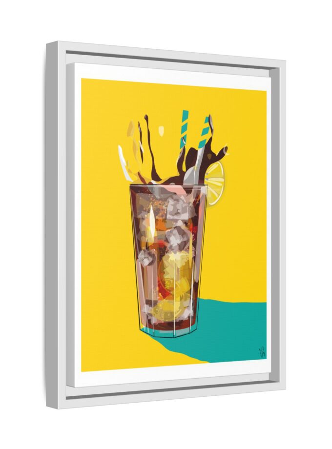 Splash Canvas, Framed