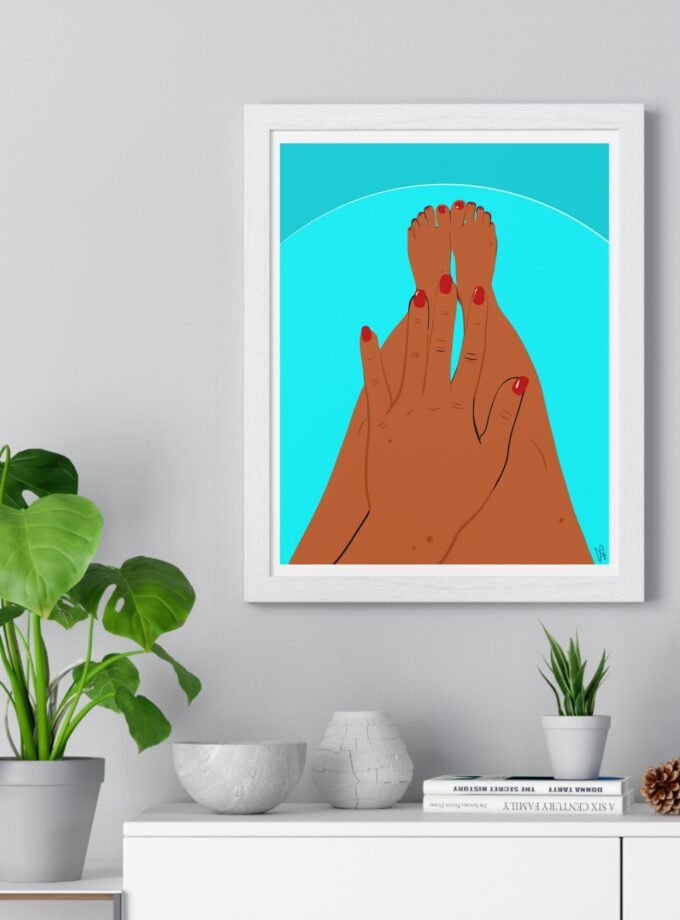 Pool Polish Poster, Framed