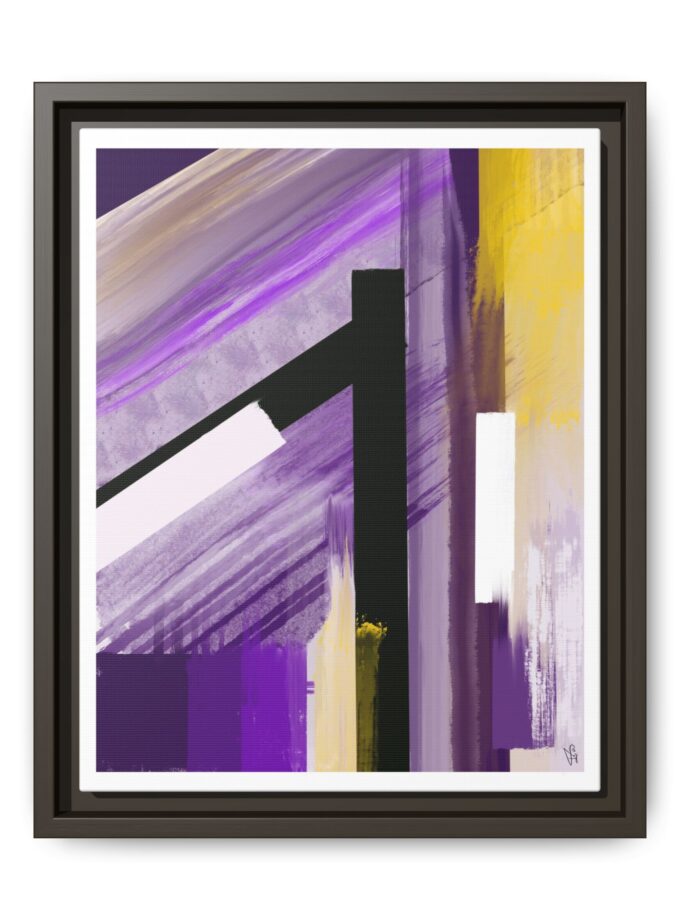 Lilac Canvas, Framed