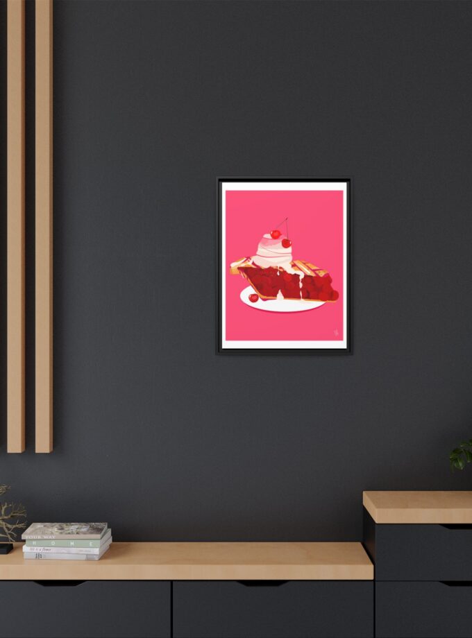 Cherry Pie Canvas, Framed