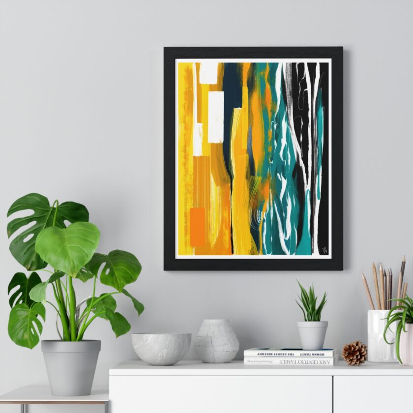 Midnight Swim Poster, Framed - Image 2