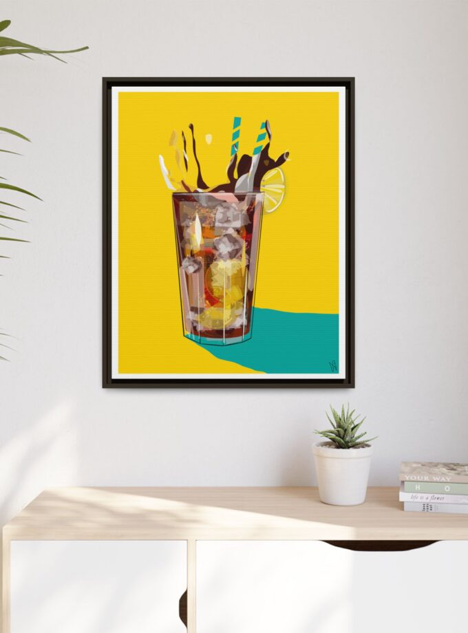 Splash Canvas, Framed