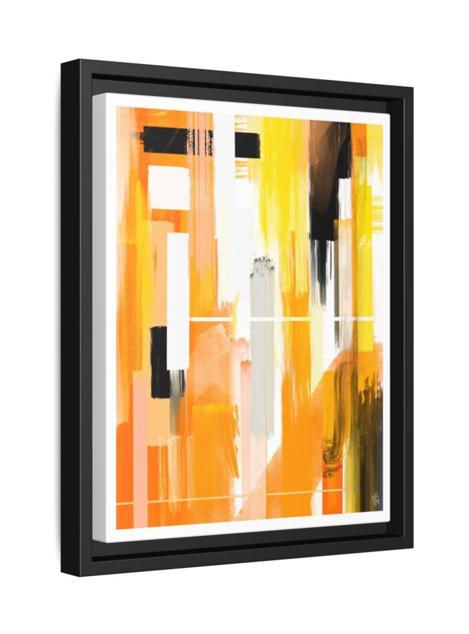 Liquid Gold Canvas, Framed