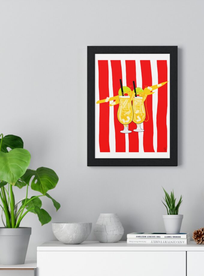 Pina Colada Poster, Framed