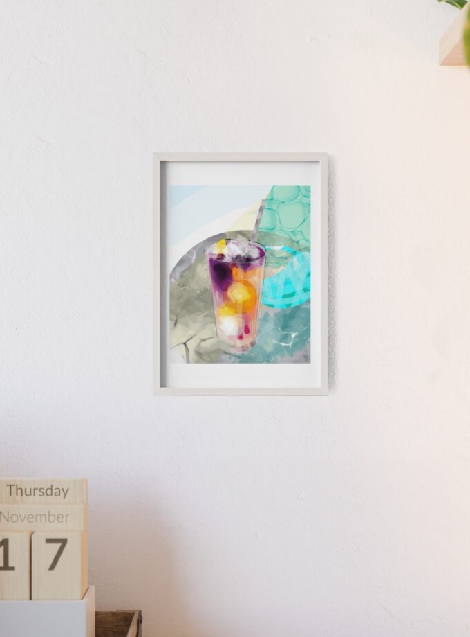 Lemonade In Zagreb Poster, Framed