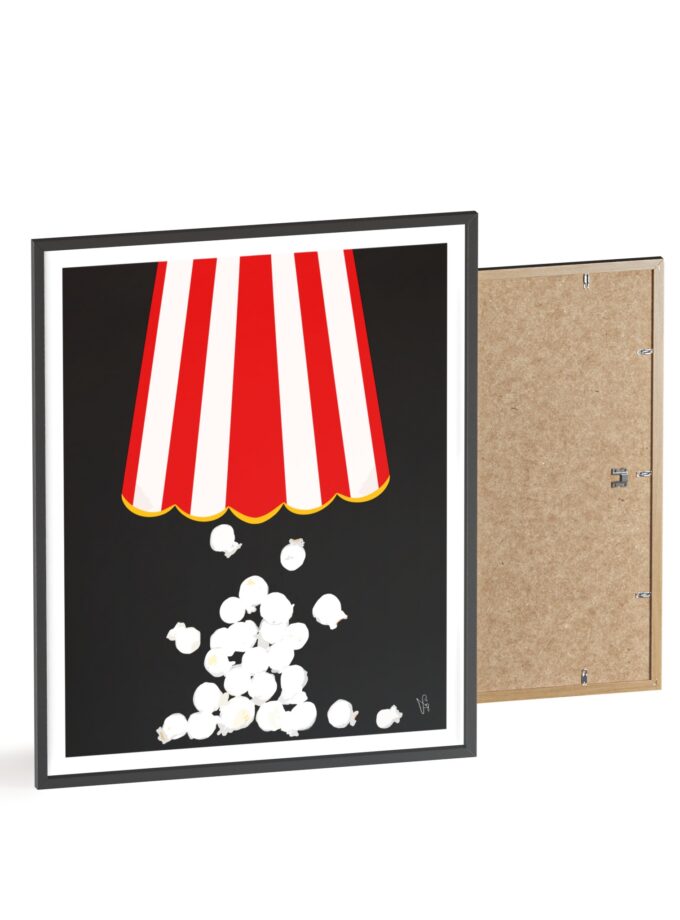 Let's Stay In Poster, Framed