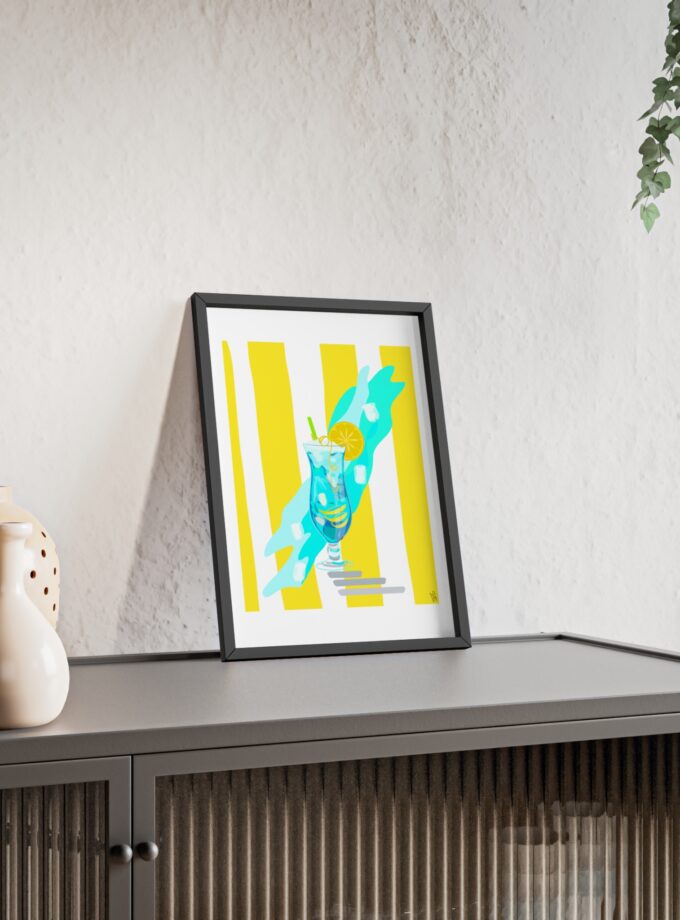 Blue Lagoon Poster, Framed