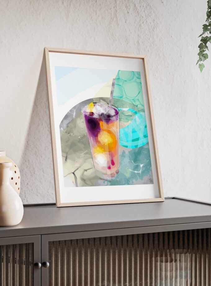 Lemonade In Zagreb Poster, Framed