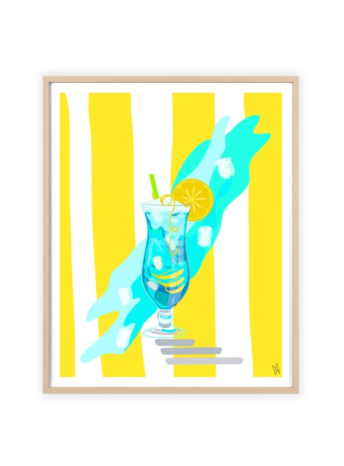 Blue Lagoon Poster, Framed