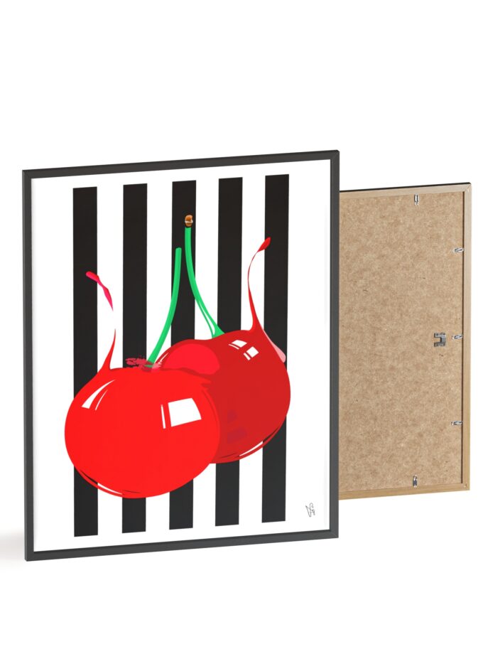 Cherries Poster, Framed