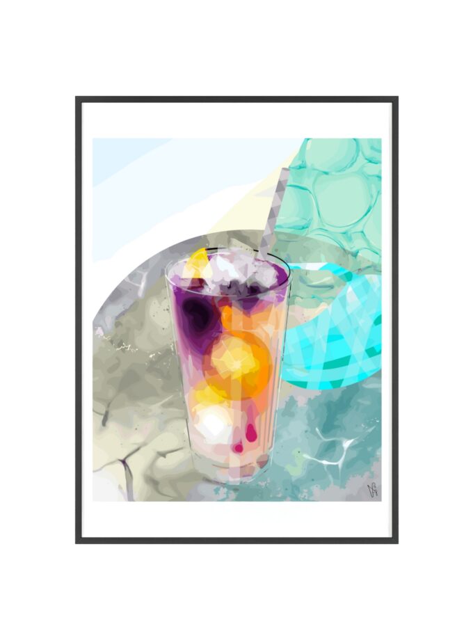 Lemonade In Zagreb Poster, Framed