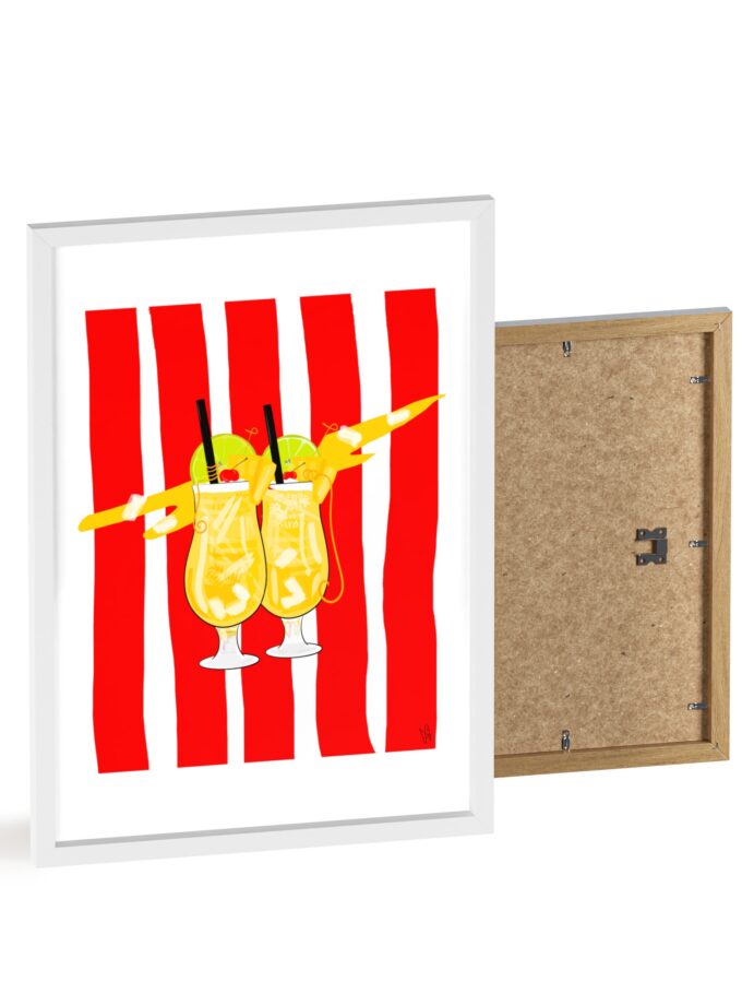 Pina Colada Poster, Framed