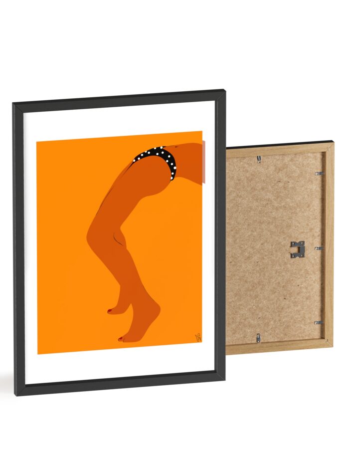 Sun Bath Poster, Framed