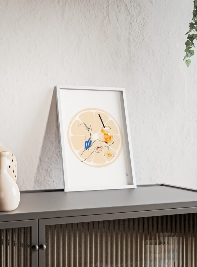 Mimosa in Dubrovnik Poster, Framed