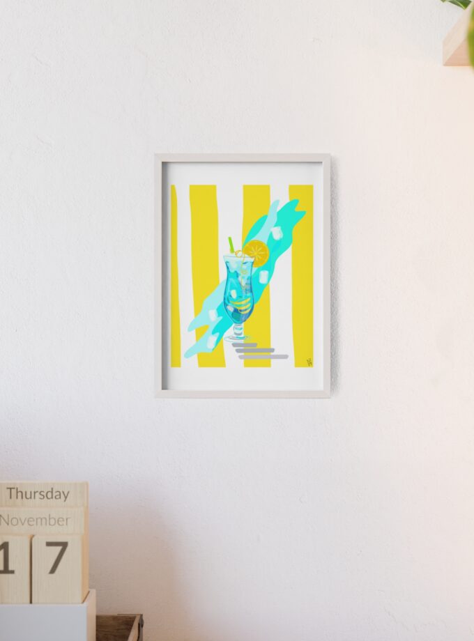 Blue Lagoon Poster, Framed