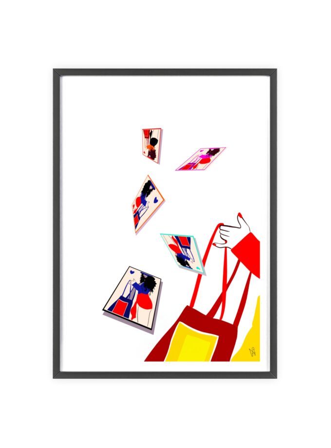 Memory Cards Poster, Framed