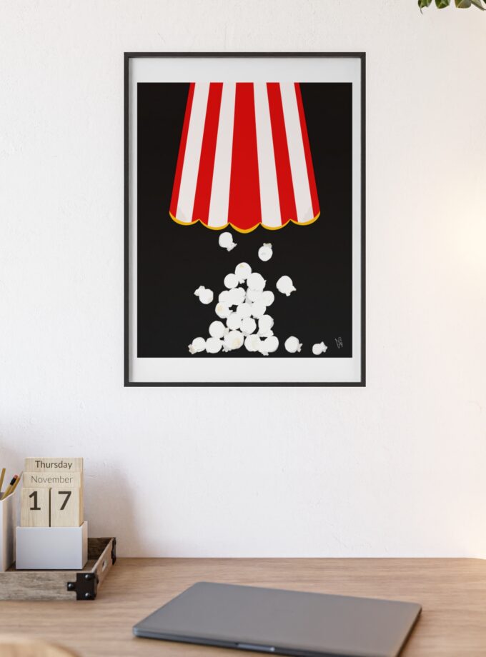 Let's Stay In Poster, Framed