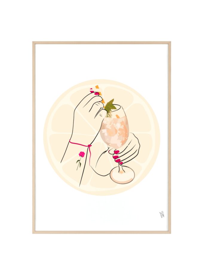 A Toast To Friendship Poster, Framed